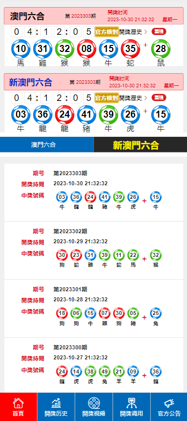 2024新澳门开奖结果记录