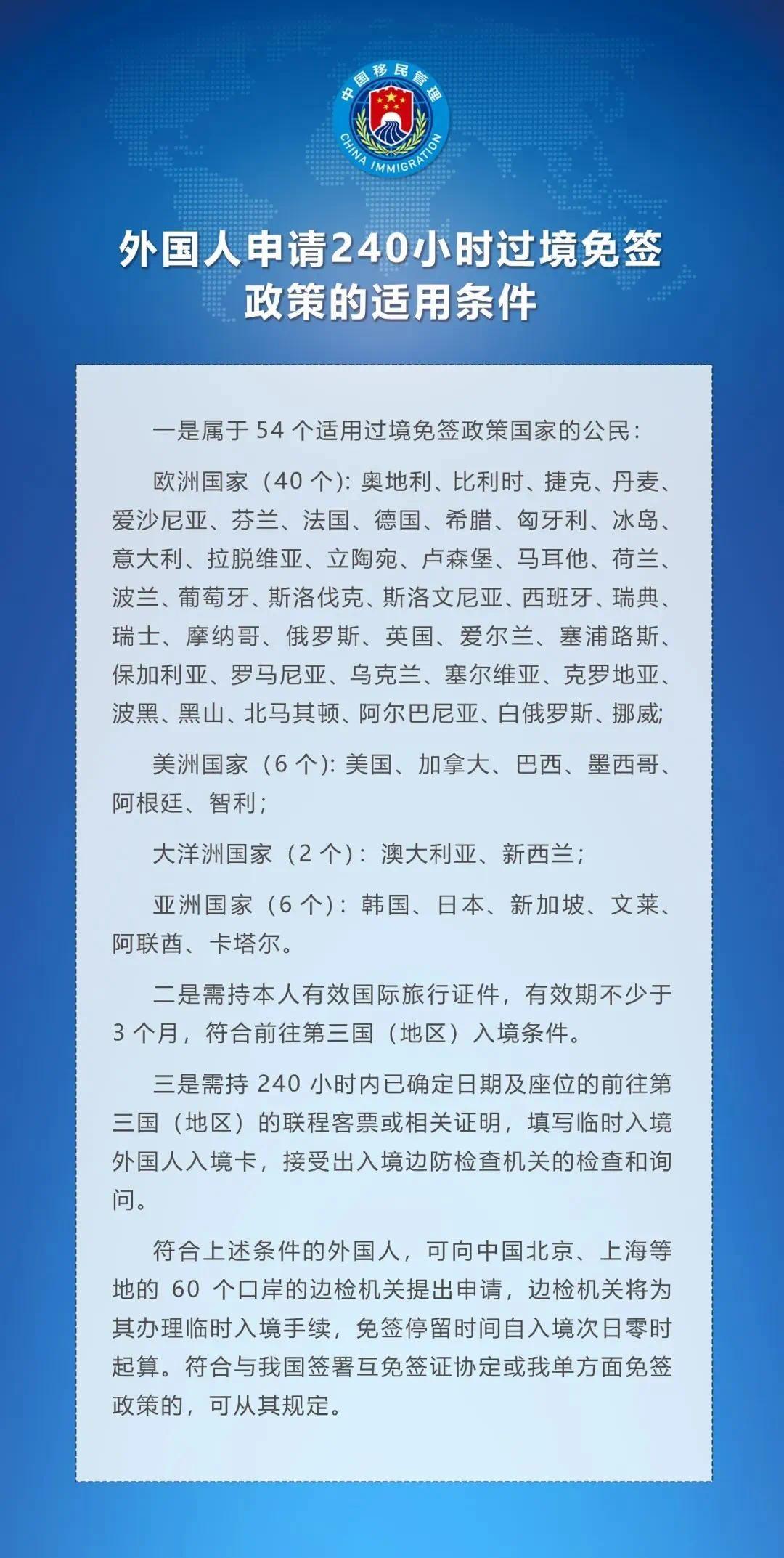 中国过境免签政策全面放宽优化_精密解答落实