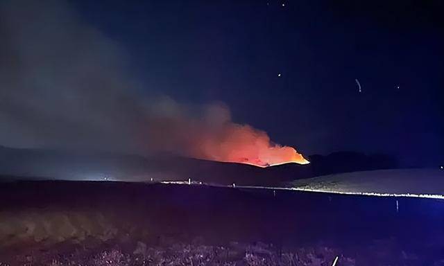 游客放烟花致山火