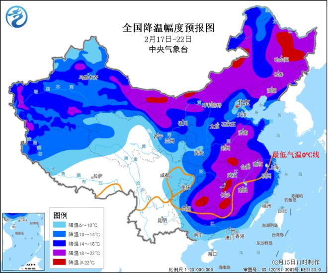 寒潮来袭，全国大部地区迎来冷酷体验