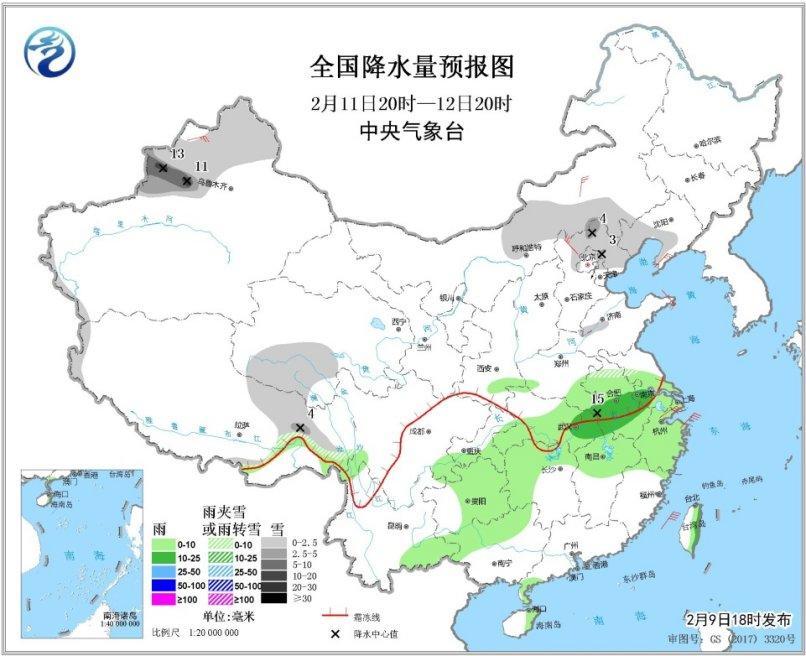 中东部地区有较大范围雨雪过程，一场自然界的交响乐与我们的日常生活